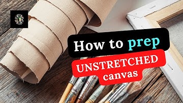 How to prep UNSTRETCHED canvas [ Oil Painting Tips ]