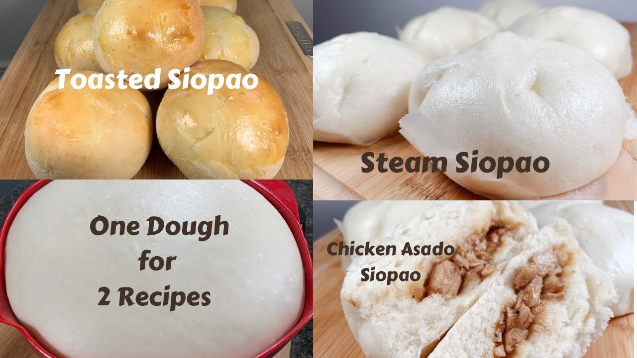 Toasted Siopao ( 1 dough for 2 Recipes ) Techniques to WHITER Dough
