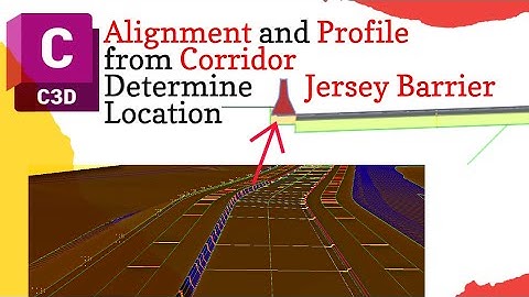 Add Jersey Barrier to corridor in civil 3d