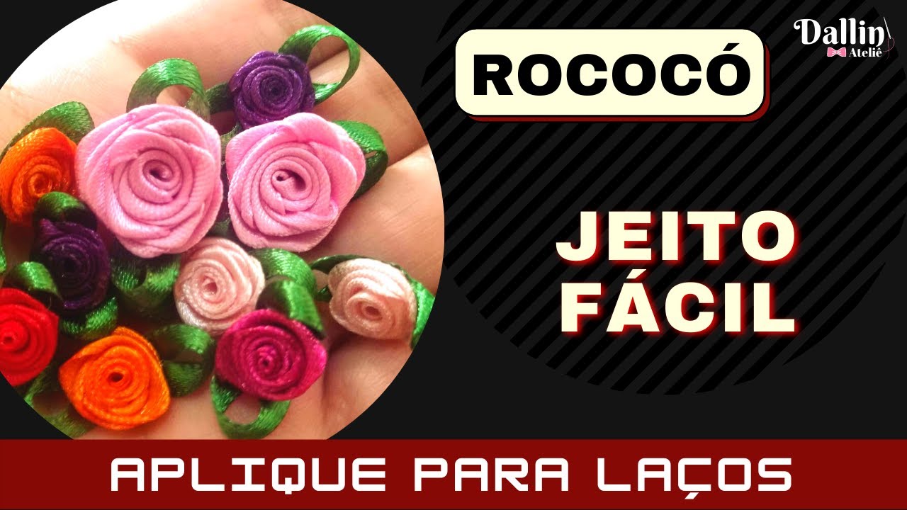 Sem Enrolação | Sem Segredos | Aprenda a fazer Flor Rococó | Rosinha