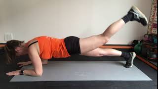 Forza Fitness Exercise Demo - Low Plank Glute Kick