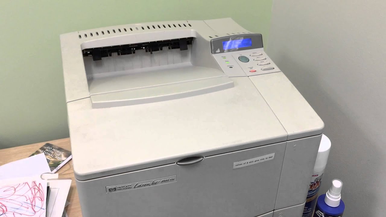 LaserJet 4000 test page