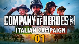THE INVASION OF ITALY BEGINS! Company of Heroes 3 - Italian Campaign #1