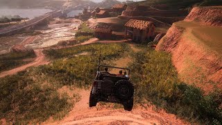 Uncharted: Legacy of Thieves Collection Chase scene on PS5 /no HUD