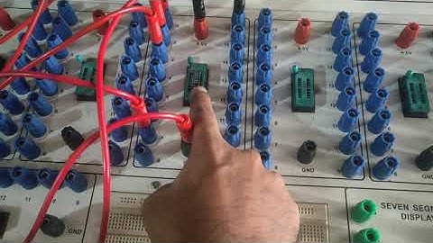 Logic Gates implementation in Digital trainer kit