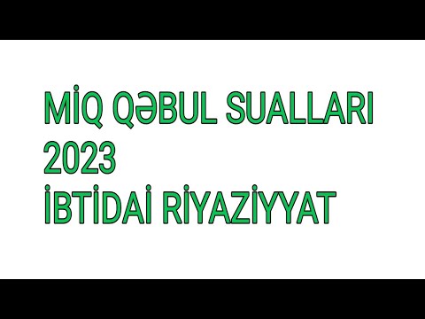 MİQ 2023 İBTİDAİ