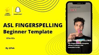 Lens Studio: ASL Fingerspelling | Beginner Template | S1E16 screenshot 1