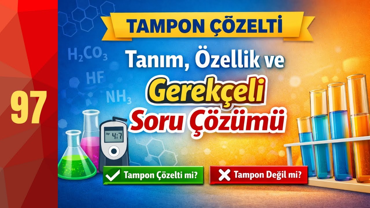 97-Tampon Çözelti Nedir? Tanım, Özellik ve Örneklerle İnceleme | GENEL KİMYA | AP KİMYA | IB KİMYA