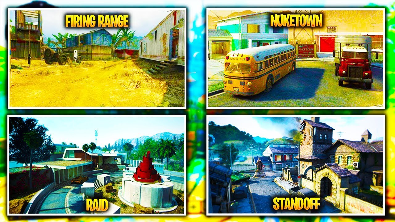 ALL 17 LEAKED BLACK OPS 4 Maps! DLC REMAKES Returning (NUKETOWN, RAID, FIRING RANGE)