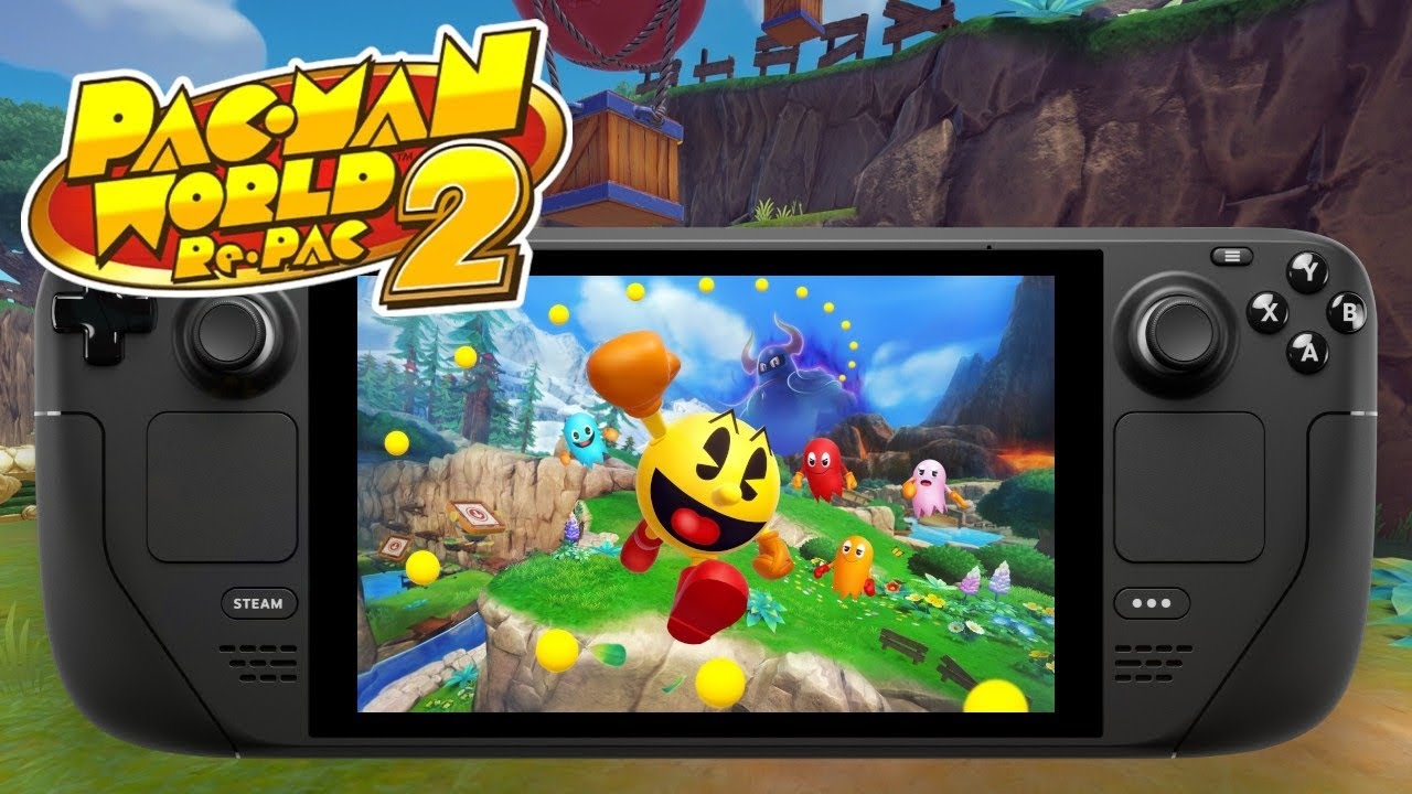 Pac-Man World Re-Pac 2 Gameplay più Settaggi Steam Deck 