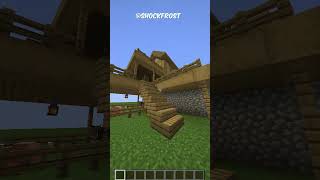 HOW TO BUILD A SURVIVAL HOUSE in MINECRAFT #minecraft #house #minecraftshorts