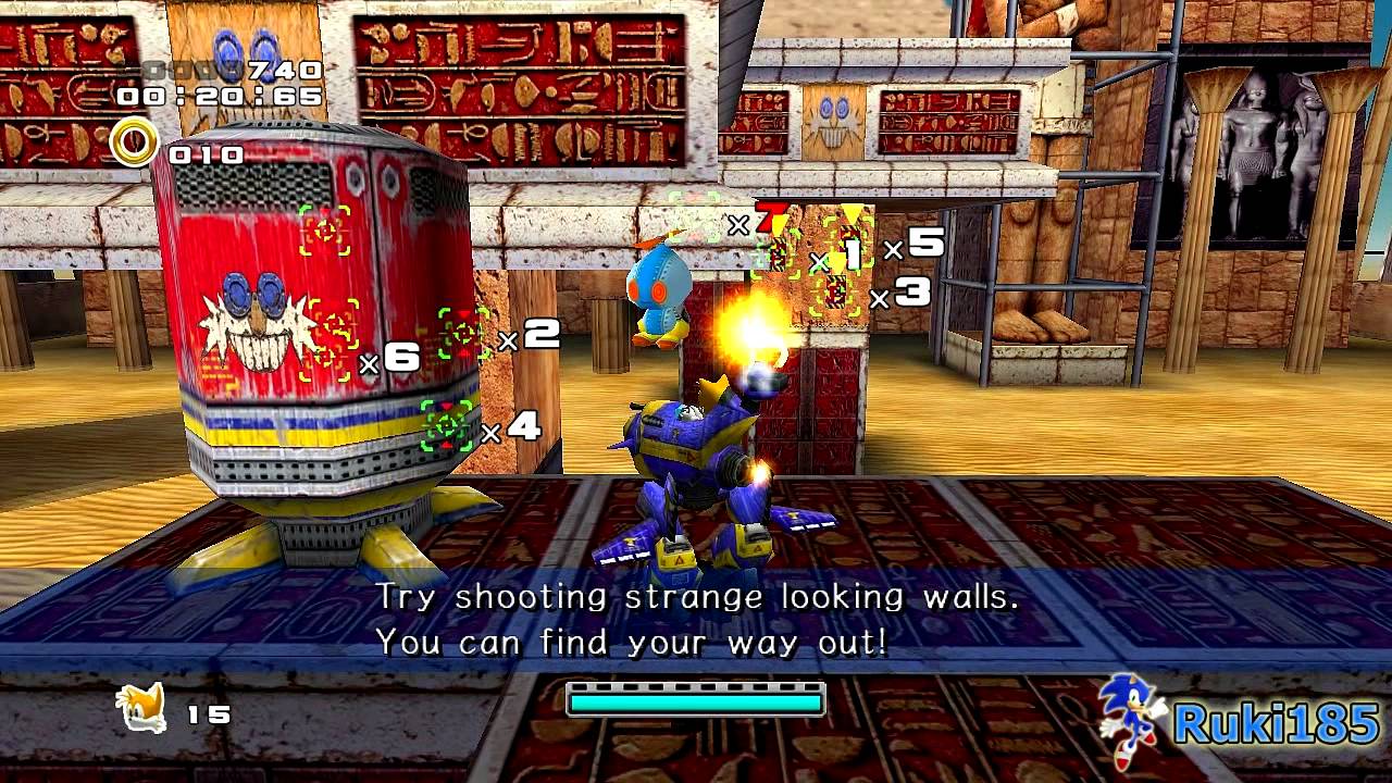 Eggman's Base - Hero Story Walkthrough Part 05 - Sonic Adventure 2 Battle