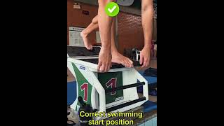 Correct Swimming Start Position