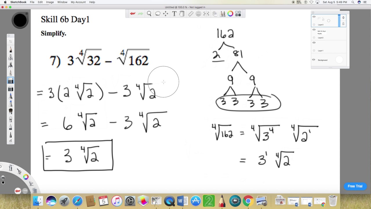 Skill 6b Day1 problems 1 10 solutions - YouTube