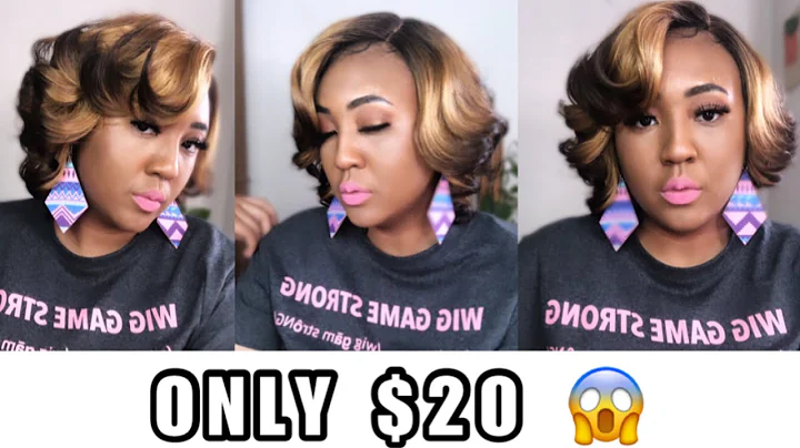 $20 DOLLAR WIG Hitting all the angles! How to style cheap synthetic wigs! Janet Collection Janel Wig