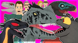 Godzilla \& Indoraptor React To ♪ JURASSIC WORLD DOMINION THE MUSICAL - Animated Song