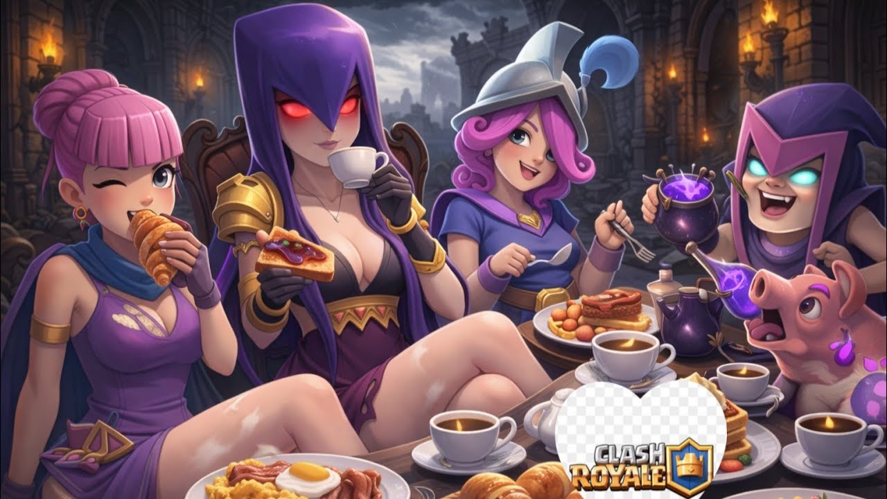 Café ☕ Clash royale 🖤 👻 gótico en busca da próxima arena