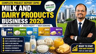 Milk Dairy Business Plan 2026 | Cost, Profit, Machine &amp; Complete Setup Guide