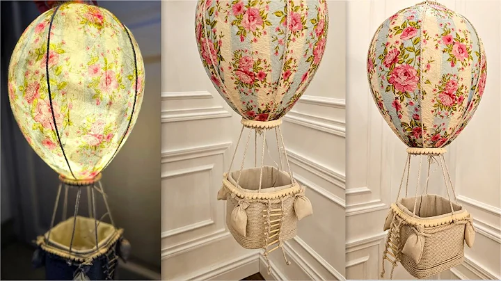 Amazing Hot Air Balloon light ! Craft Anyone Can Do
