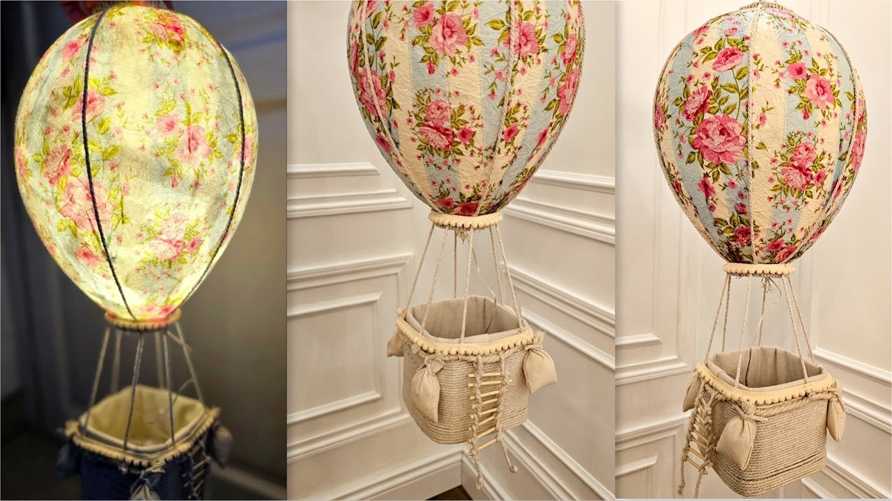 Amazing Hot Air Balloon light ! Craft Anyone Can Do