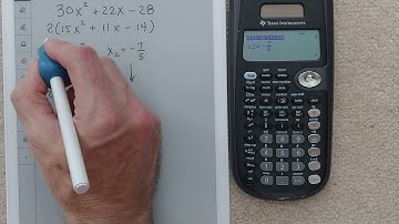 TI-36X Pro - Find Factors of Quadratic - Part 2