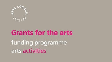 Welcome to Grants for the arts