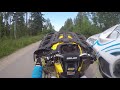 Crazy riding on BRP outlander 1000, drift and stunt