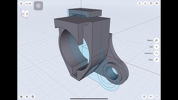 [How to Shapr3D] Bracket 2D to 3D drawing 147