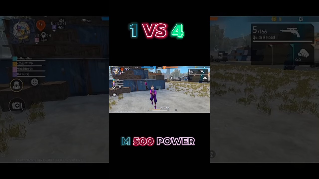 1 vs 4 only m500 power - YouTube