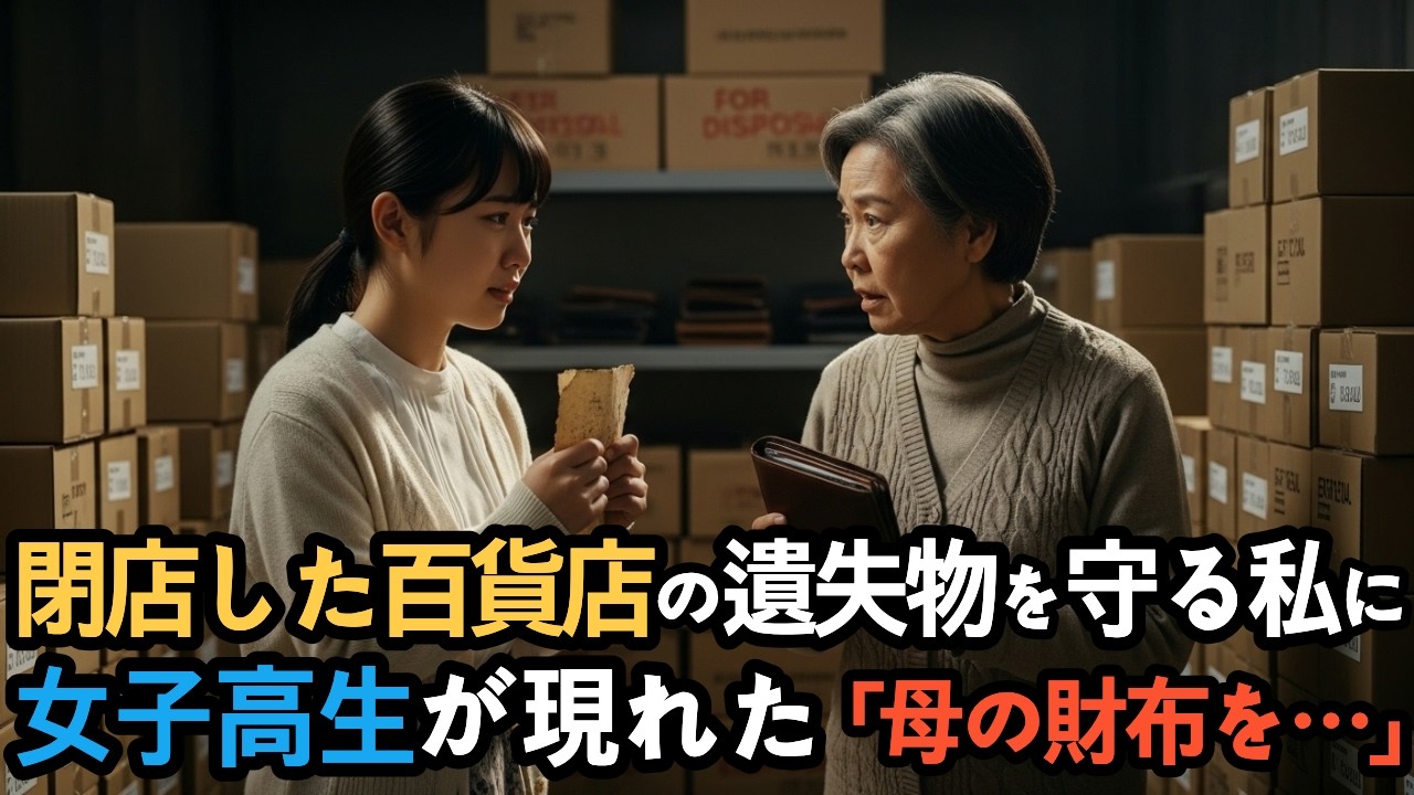 百貨店で分失した財布を守り続けてきた私に、ある日、女子高生が「母の財布を」と訪ねてきた。
