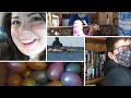 VLOG: Пасха🥚Мир КНИГ!😍Первая покупка! Мексиканский ресторан! Прогулка на пляже! Океан! США!