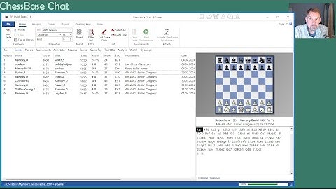 Chessbase beginnings. Import and create games from scoresheets, chess.com, lichess and tournaments!