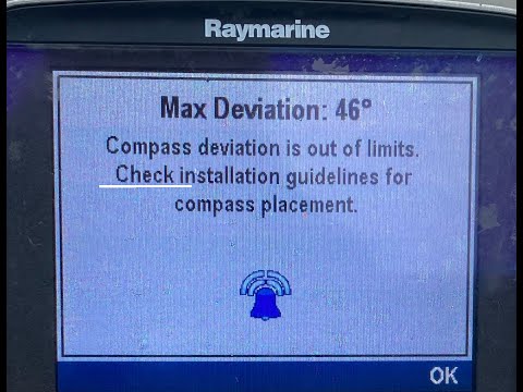 Raymarine EV100 compass problem solved