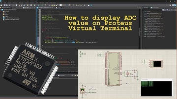 STM32F103R6 ADC Conversion Proteus Virtual Terminal