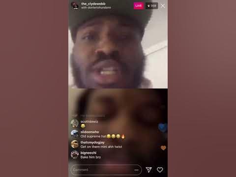 Donterio roasts tf outta Clyde Webb on Instagram Live! 😂😂😂 - YouTube