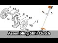 Assembling a clutch of a Stihl Brushcutter FS Serie