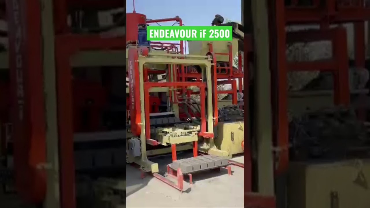 Fully Automatic Fly Ash Brick making Plant.   Model :ENDEAVOUR iF 2500