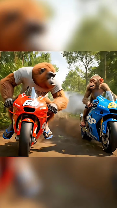 monyet vs orangutan balapan MotoGP