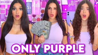NO BUDGET SHOPPING IN ONLY PURPLE💜