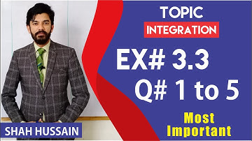 12th Class Maths |Integration | Ex # 3.3 | Q #1 to Q # 5 | Short Question