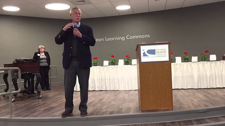 Sen. Angus King, Jr. (I-Maine) speaks at Chamber A...