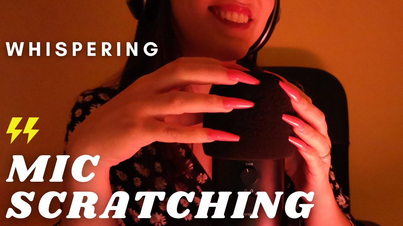 ASMR - FAST and AGGRESSIVE MIC SCRATCHING with FOAM cover | INTENSE ...