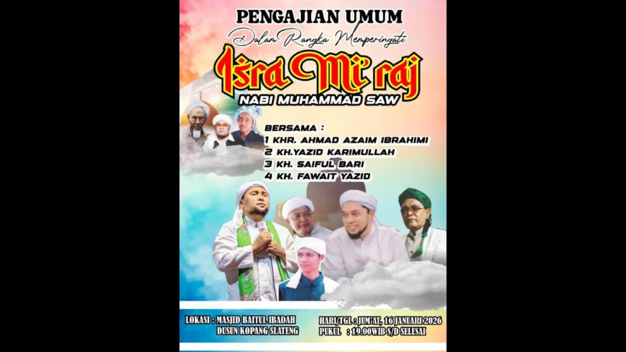 🔴LIVE | PENGAJIAN UMUM BERSAMA KHR.A.AZAIM IBRAHIMI & KH.YAZID KARIMULLAH & KH SAIFUL BAHRI 2026