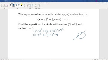 Prep for Systems of Nonlinear Equations - Equations of Circles