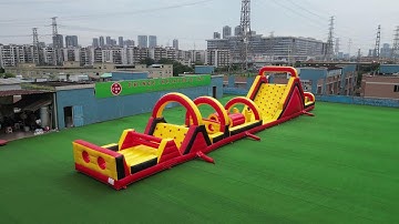 Ultimate Challenge: 30M Giant Inflatable Obstacle Course Adventure! 🚧 Chinee Inflatables T7-412