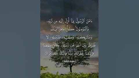 سورة البقرة آية 285 و 286 القارئ ياسر الدوسري