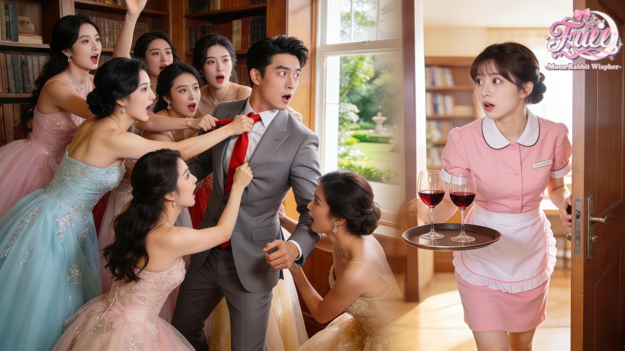 10Beauties Trap CEO in Bar for Marriage,But Poor Waitress Breaks In&Saves Him—He Falls at 1st Sight!