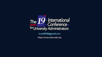 Promotion Video ICUA 2018