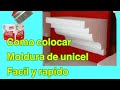 como colocar moldura de unicel en recamara