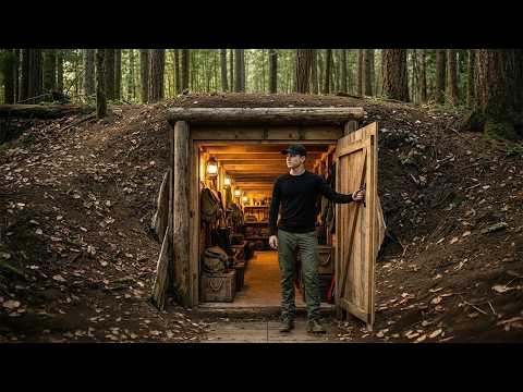 Creating a Secret Underground Bunker in the Forest 🌲 Ultimate Survival Shelter Build
